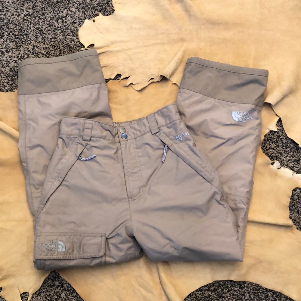 Tan The North Face Hyvent ski snow pants